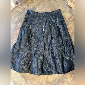 Eva & Claudi Skirt Size 38 Small Metallic Incredible Details Lined Unique Piece